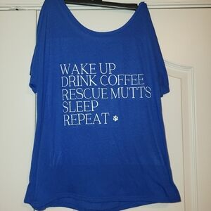 Just Mutts blue tshirt
